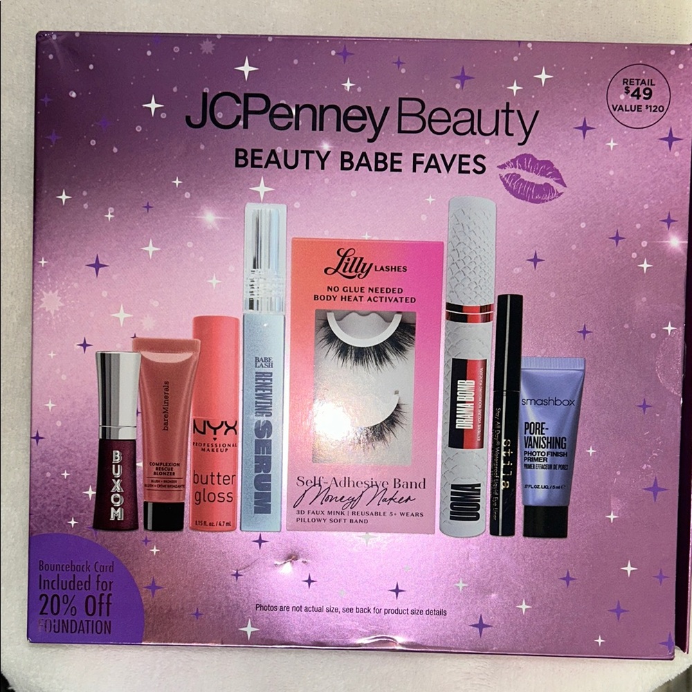 JCPenney Beauty Babe Faves Lash & Lip Collection: Buxon, bare minerals, smashbox
